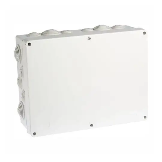 Boîte de dérivation étanche IP55 Sum'Ohm - 360 x 270 x 125 mm - Couvercle avec vis inox